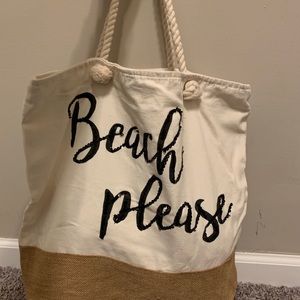 Beach tote bag.